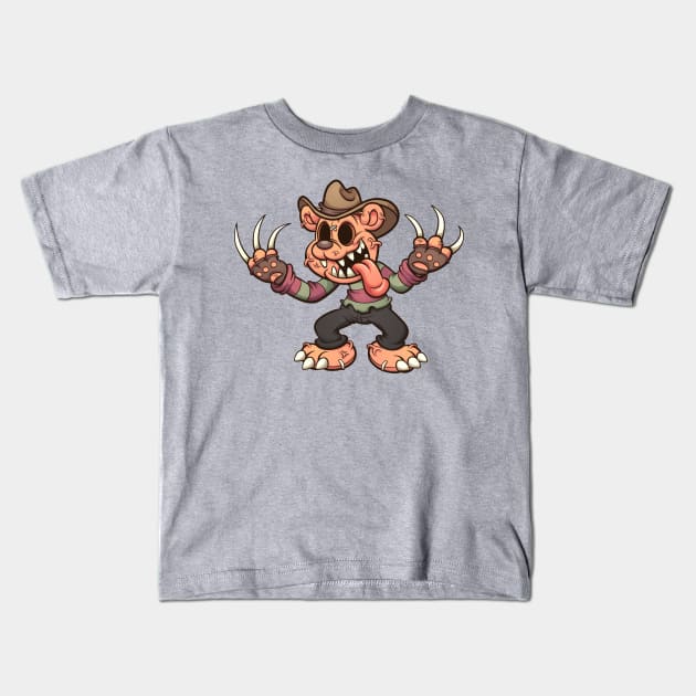 Teddy Bear Claws Kids T-Shirt by memoangeles